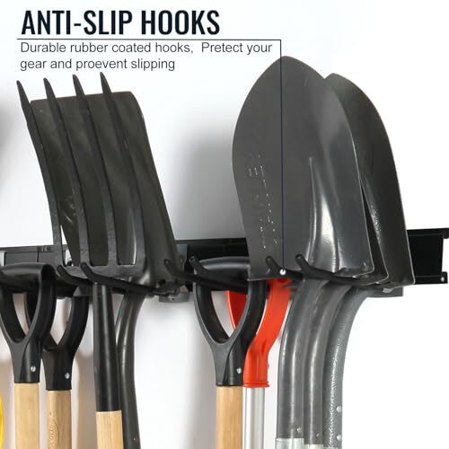 Clamping Garden Tool organizer, Garage Organization Wall Mount Tool Holder, - Picture 6 of 7