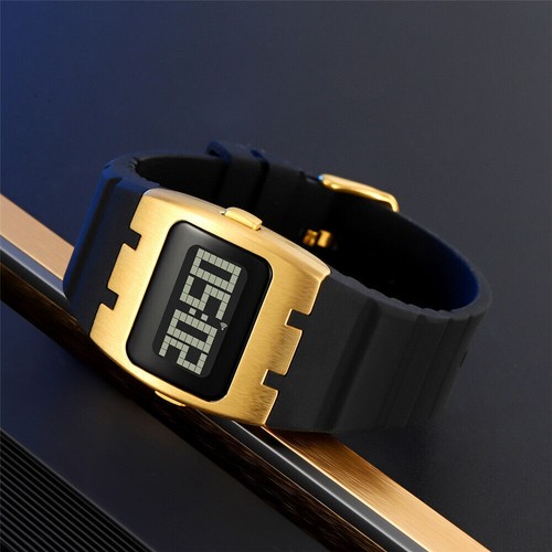 Mens Stylish LED Glow Digital Watch Sport Electronic Night Light Wristwatch - Picture 5 of 25