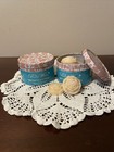 2 Lot Pioneer Woman Wax Melts in Decorative Tins 20 PCs Honeysuckle & Hydrangea