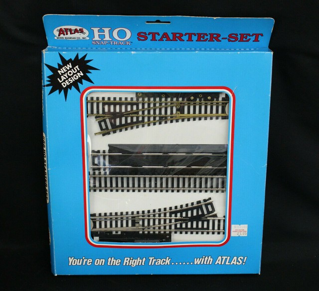 Atlas 88 HO Nickel Silver Model Railroad SnapTrack Starter Set 40 x