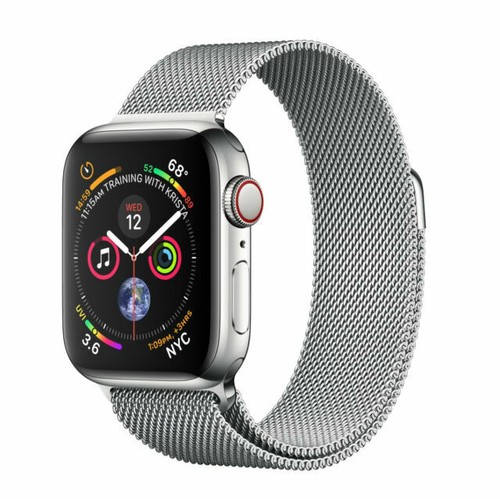 Apple Watch Series 4 GPS & Cellular 44mm Stainless Steel Case with Milanese - Picture 1 of 1