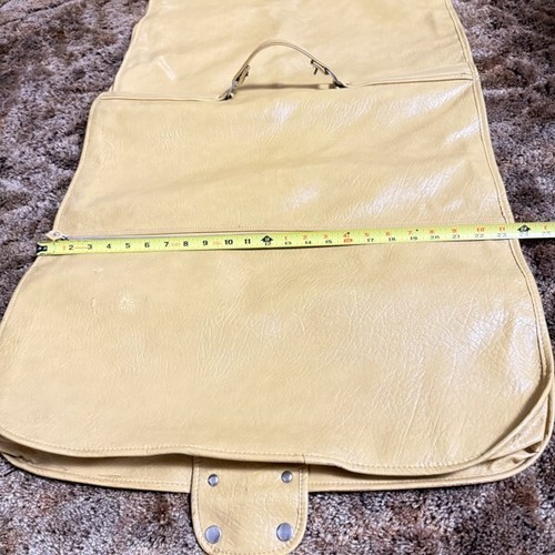 American Tourister Escort Suitcase + Suit/Dress Hanger~2 pc Vtg Yellow Luggage - Picture 16 of 24