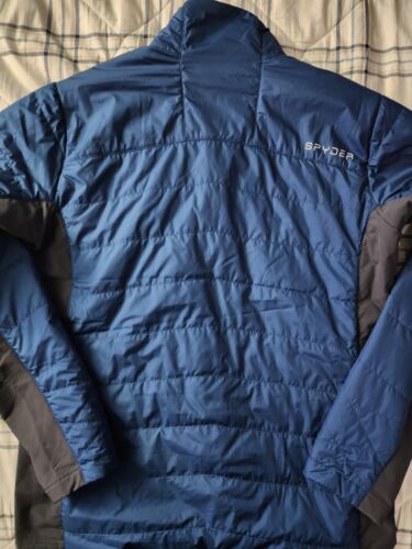 Spyder Glissade Hybrid Insulator Jacket 204048 Blue Red Men’s L MSRP $189 - Picture 3 of 4