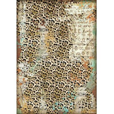 Reispapier-Motiv Strohseide-A4-STAMPERIA-Amazonia Texture-DFSA4534