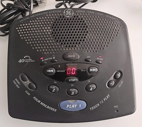 GE 29869GE2-A Digital Answering Messaging System - Good Cond. w Power Cord
