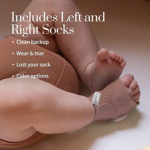Owlet Fabric Socks | Dusty Rose - Picture 4 of 5