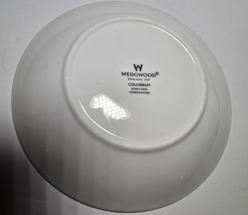 Wedgewood Colosseum Cup & Saucer White Bone China-England - Picture 4 of 8