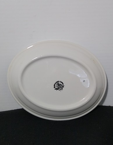 Vintage Shenango China "Pietro's" Restaurant Ware Oval Green Stripe Serving Dish - Picture 5 of 7