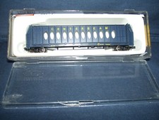 Con-Cor Chessie System 60' FT Bulkhead Flat Car  #0001-01231F Used N Scale