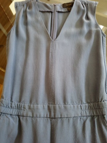 J.Crew Womens Drapey Oxford Crepe V-Neck Jumpsuit Sz 00 - Picture 7 of 8