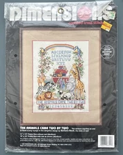 New Dimensions The Animals Came Two by Two Counted Cross Stitch Kit 3741