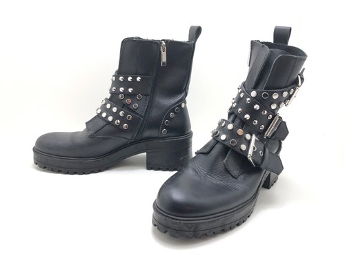 Zara Trf Damen Stiefel Stiefelette Boots Schwarz Gr. 41 (UK 7) - Bild 2 von 5