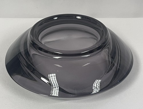 Vintage 60er Jahre Rudolf Jurnikl Rosice Sklo Union lila Glasschale 1045 böhmisch - Bild 6 von 7