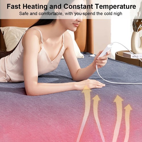 Electric Blanket with Thermostat Bed Warmer Heated Mattress Pad Fast Heating220v - Picture 20 of 23