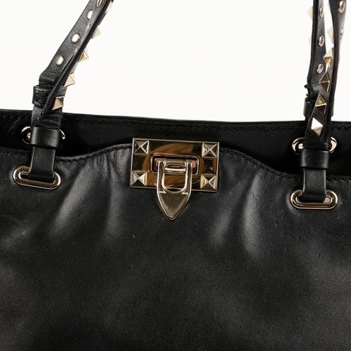 Valentino Small Rockstud Trapeze Tote and Shoulder Bag 2B0037 88899775 - 第 3/21 張圖片