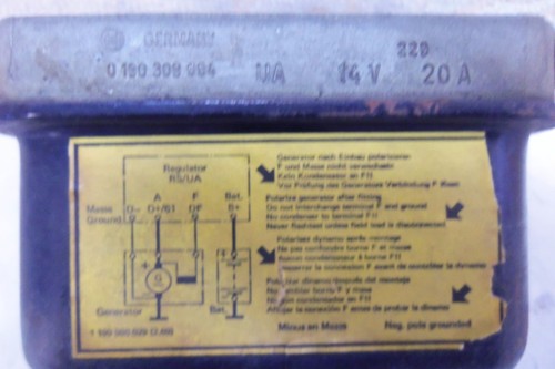 NOS BOSCH 14V Regulator MERCEDES Benz 180 300SL 190SL W121 W198 # 0-190-309-004 - Picture 5 of 7