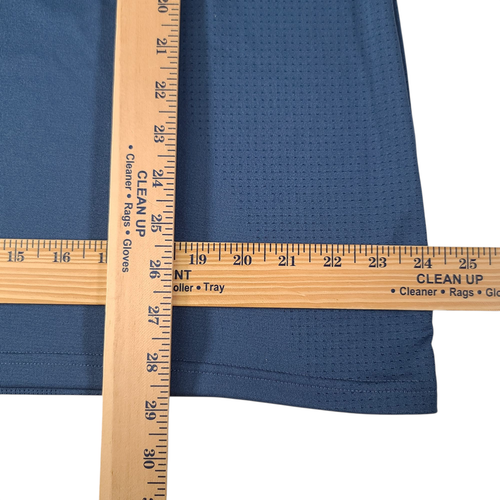 Under Armour Mens XL Polo Shirt Loose Mesh Blue Short Sleeve Soft Cooling - Picture 8 of 8