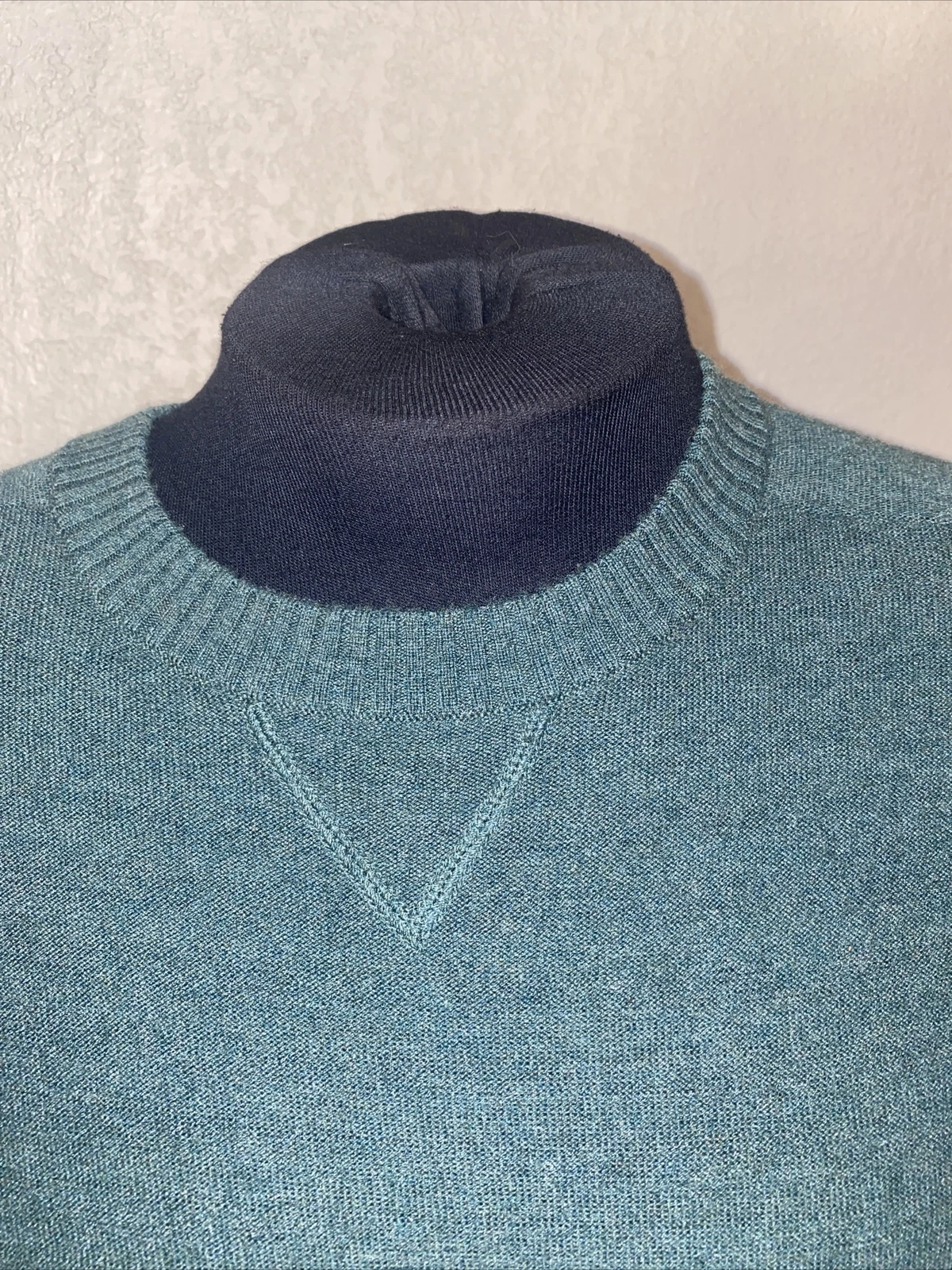 smartwool crew neck ribbed cuffs pullover sweater