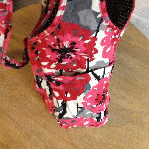 Thirty-One Reversible Bold Bloom Polka-Dot Shoulder Book Bag Bohemian Bag GREAT - Picture 6 of 13