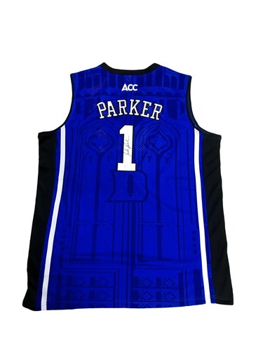 Jabari Parker Signed Duke Blue Devils (Away Blue) Jersey JSA - 第 1/4 張圖片