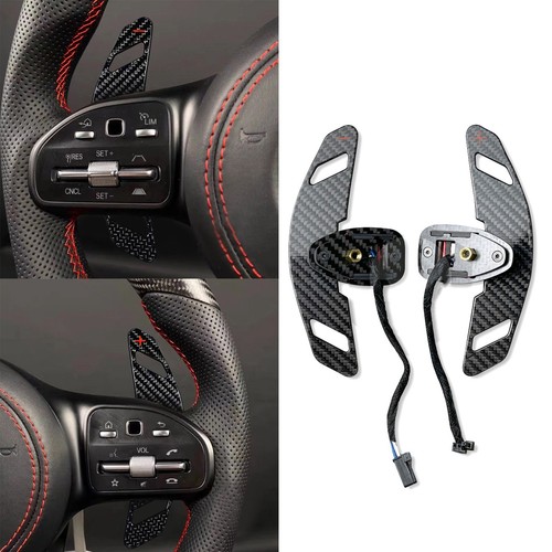 Carbon Fiber Paddle Shifter Fit For Mercedes-Benz A B C E S G W205 W212 Brabus - Picture 1 of 6