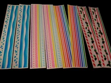 Mrs. Grossman's Stickers 8 Strips "Water, Pastel, Rainbow, and Christmas Design.