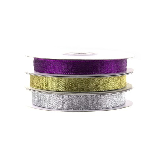 Cinta de tafetán metálica de nailon, 5/8 pulgadas, 25 yardas - Imagen 1 de 5