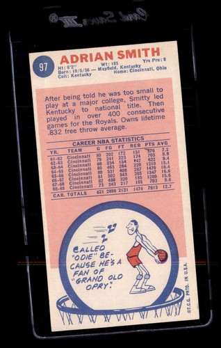 1969 Topps #97 Adrian Smith EX - Imagen 2 de 2