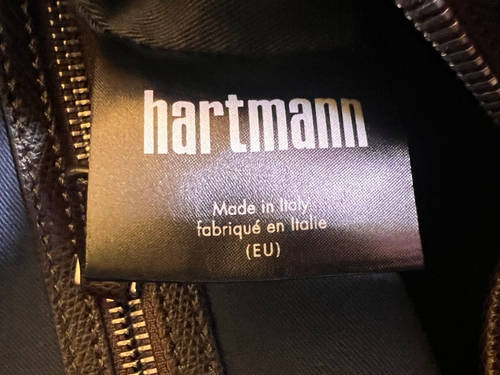 Hartmann Carry On Shoulder Messenger Leather Bag - with logo - Picture 6 of 7