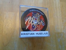 Kristian Huselius   Autographed Florida Panthers Puck  