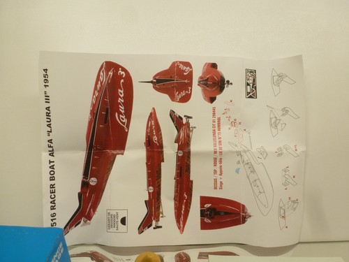 PROVENCE MOULAGE K1516 ALFA ROMEO RACER BOAT LAURA III -1:43- UNBUILT KIT IN BOX - Imagen 4 de 11