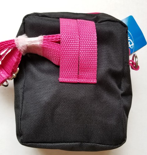 Disney Tinkerbell Camera Bag Purse Case HandBag Mini Shoulder Bag PINK/BLACK - Picture 7 of 7