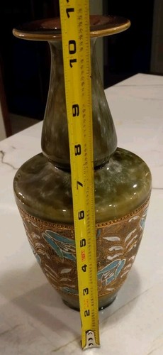 Antique Royal Doulton Slaters 11" Flower Vase ~ England ~ Beautiful! - Picture 7 of 7