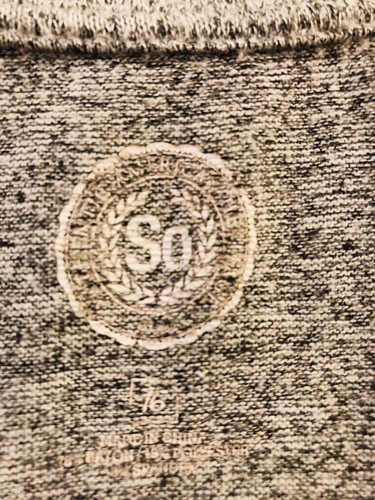 SO Heather Gray Pullover Sweater "Nice Is The New Cool" Long Sleeve Girls 16 - Picture 7 of 8