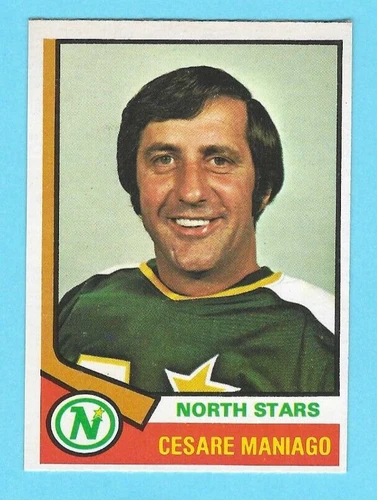 1974-75 OPC 26 Cesare Maniago Minnesota North Stars! MINT!  *SET BREAK*