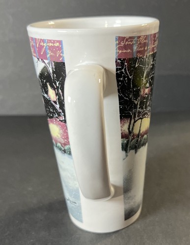 D Morgan 2000 Christmas Mug Tall Santa w Girl Burton & Burton Collectable - Picture 5 of 12