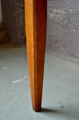 Grande table ancienne de ferme ou de bistrot en bois massif clair style bohème - Photo 12/21