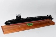 USS Hammerhead SSN-663 Submarine Model, US Navy, Scale Model, Mahogany, Sturgeon