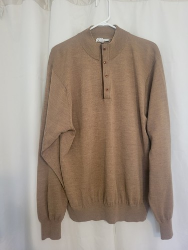 Suéter Peter Millar Marrón Para Hombre 100% Lana Merino Talla XL - Imagen 2 de 8