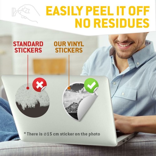 2 x Vinyl Stickers 25cm (bw) - Snow Mountain Sea Ocean Cold #38102 - Photo 4/8