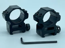 Rifle Scope Rings Heavy Duty - Mid Profile 1" Diameter Weaver Picatinny Rail R13