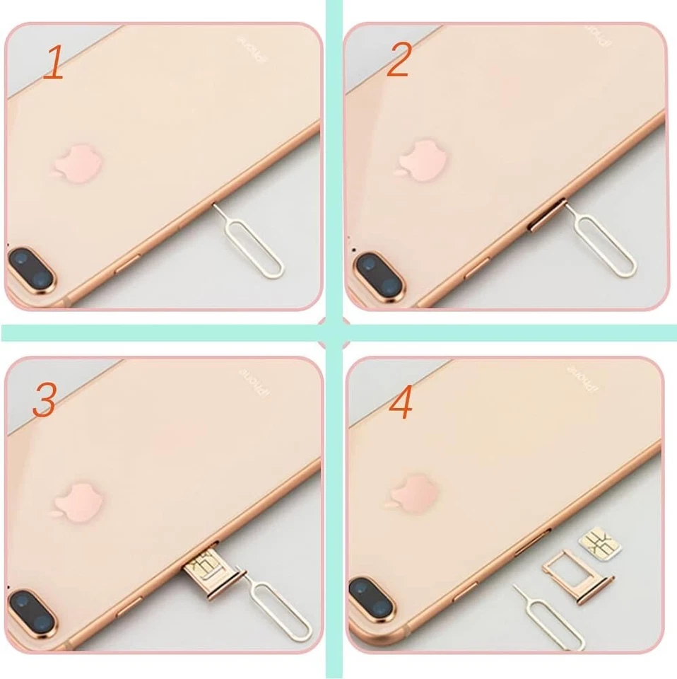 10 x SIM CARD EJECT EJECTOR PIN REMOVAL OPEN TOOL KEY APPLE IPHONE IPAD SAMSUNG - Image 4 of 4