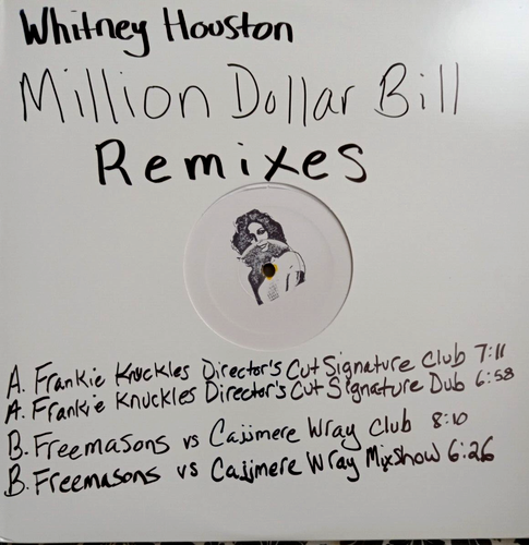 WHITNEY HOUSTON Million Dollar Bill - Frankie Knuckles & Freemasons REMIXES 12"