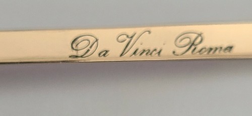 DA VINCE ROMA BY WINDSOR EYEGLASSES FRAME SP 140 57-17 ITALY GOLD-TONE RET $120. - Picture 9 of 9