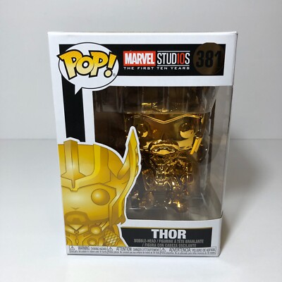 Funko POP! NIB Marvel First Ten Years GOLD THOR #381 | eBay