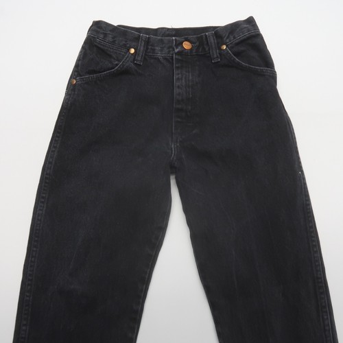 Wrangler Boys Youth Cowboy Cut Original Fit Jeans 16 Slim Black Western 24x29.5 - Picture 3 of 8
