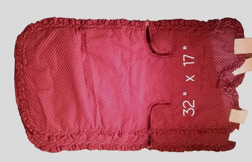  Kinderwagen Sitzbezug + passend für Hüpfsitze Burgund Vintage Neu mit Druckknöpfen - Bild 2 von 4