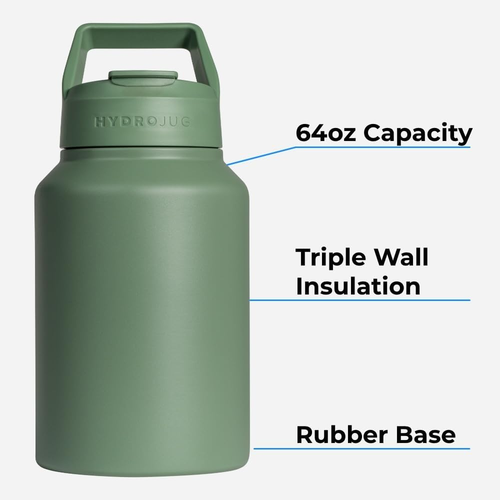 Sport - Stainless Steel Tumbler with Straw, Vacuum Insulated, 64Oz Leakproof Wat - Picture 2 of 12