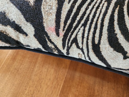 Newport Wandteppich rechteckiges Kissen Zebras schwarz & hellbraun - Bild 2 von 8