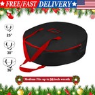 25"-36" Christmas Wreath Storage bag Zip Handle Label for Holiday Garland Decor